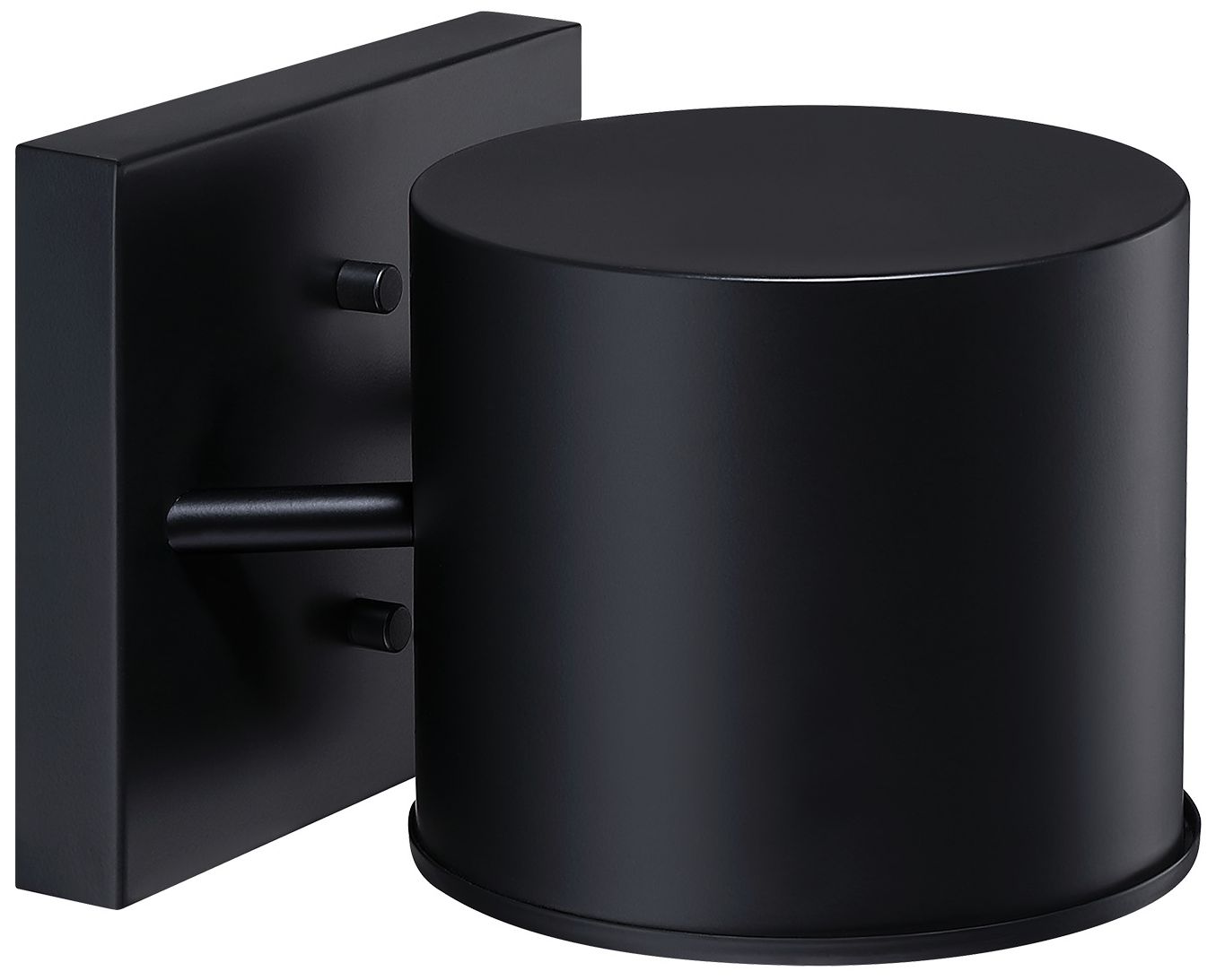 Fleur Oasis 6.75 in. 1-Light Matte Black Indoor Wall Sconce