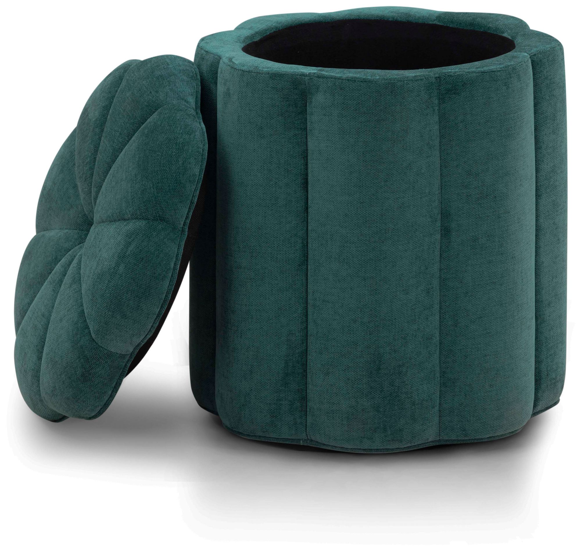 Image 2 Fleur Peacock Storage Ottoman more views