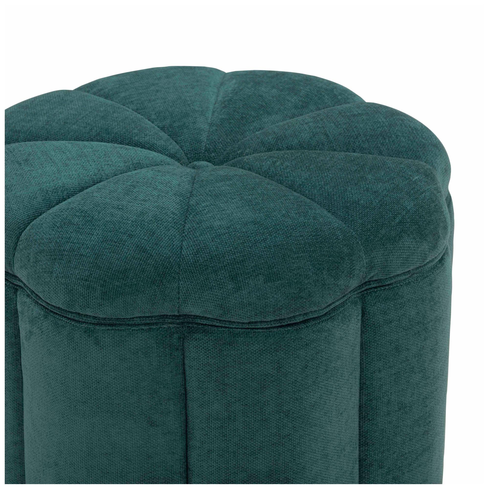 Image 4 Fleur Peacock Storage Ottoman more views