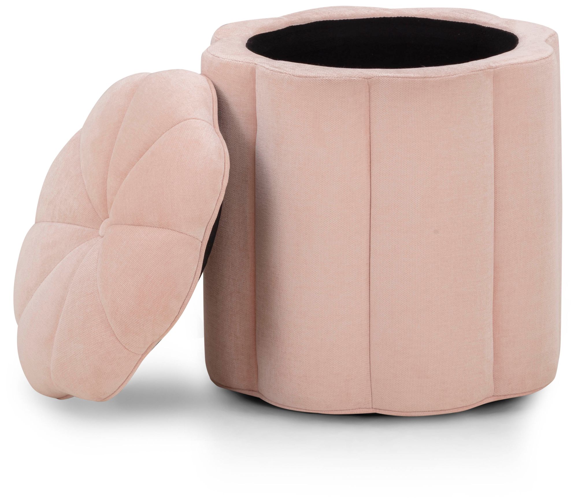 Image 2 Fleur Pink Storage Ottoman more views