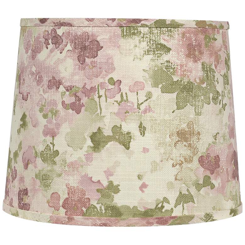 Image 1 Fleurie Dusty Rose Flower Linen Shade 12x14x11 (Spider)