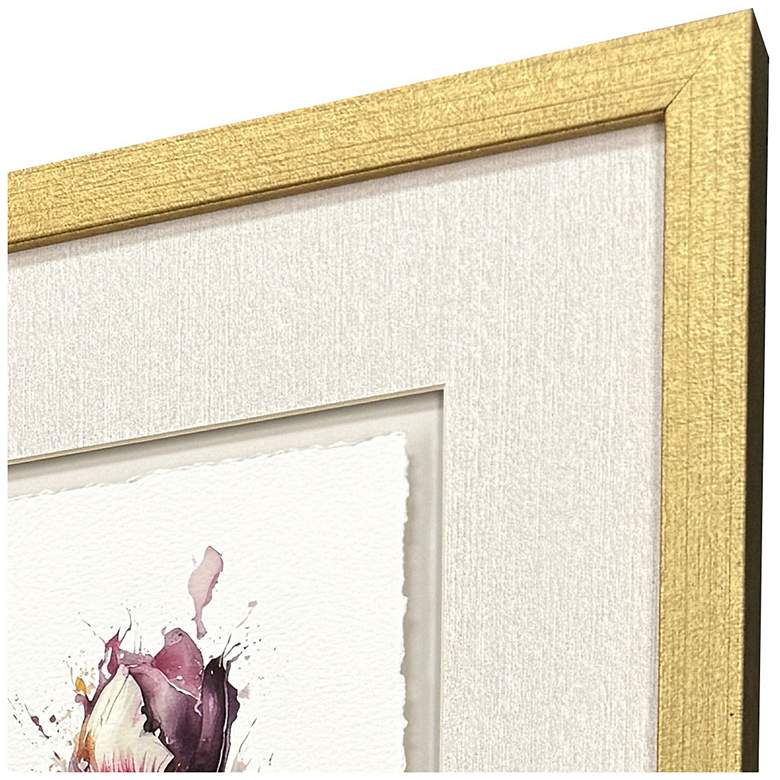 Image 4 Fleurs 16"W x 19"H Framed Art - Set of 4 more views