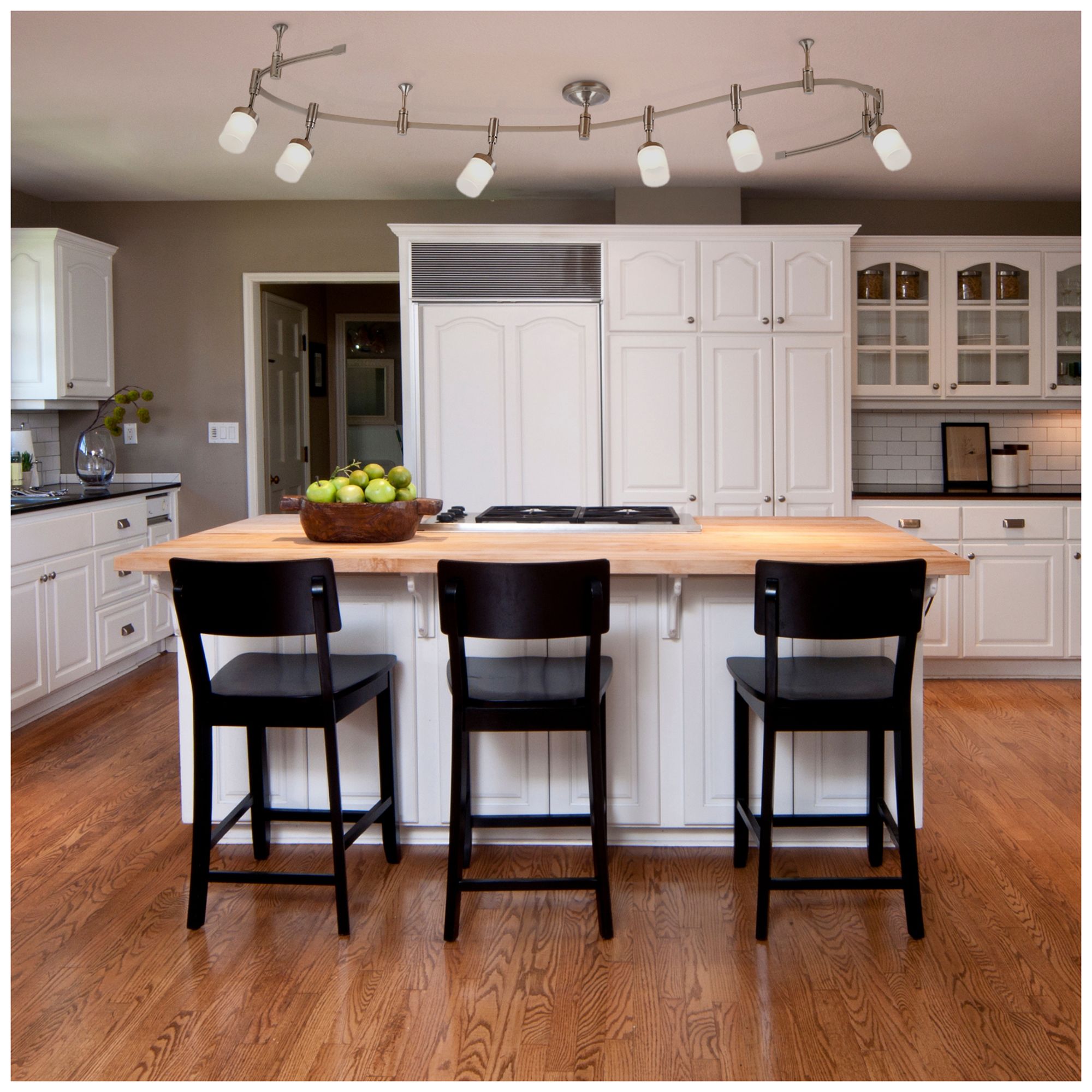 Flex Track 6-Light Brushed Nickel Adjustable LED Track Light