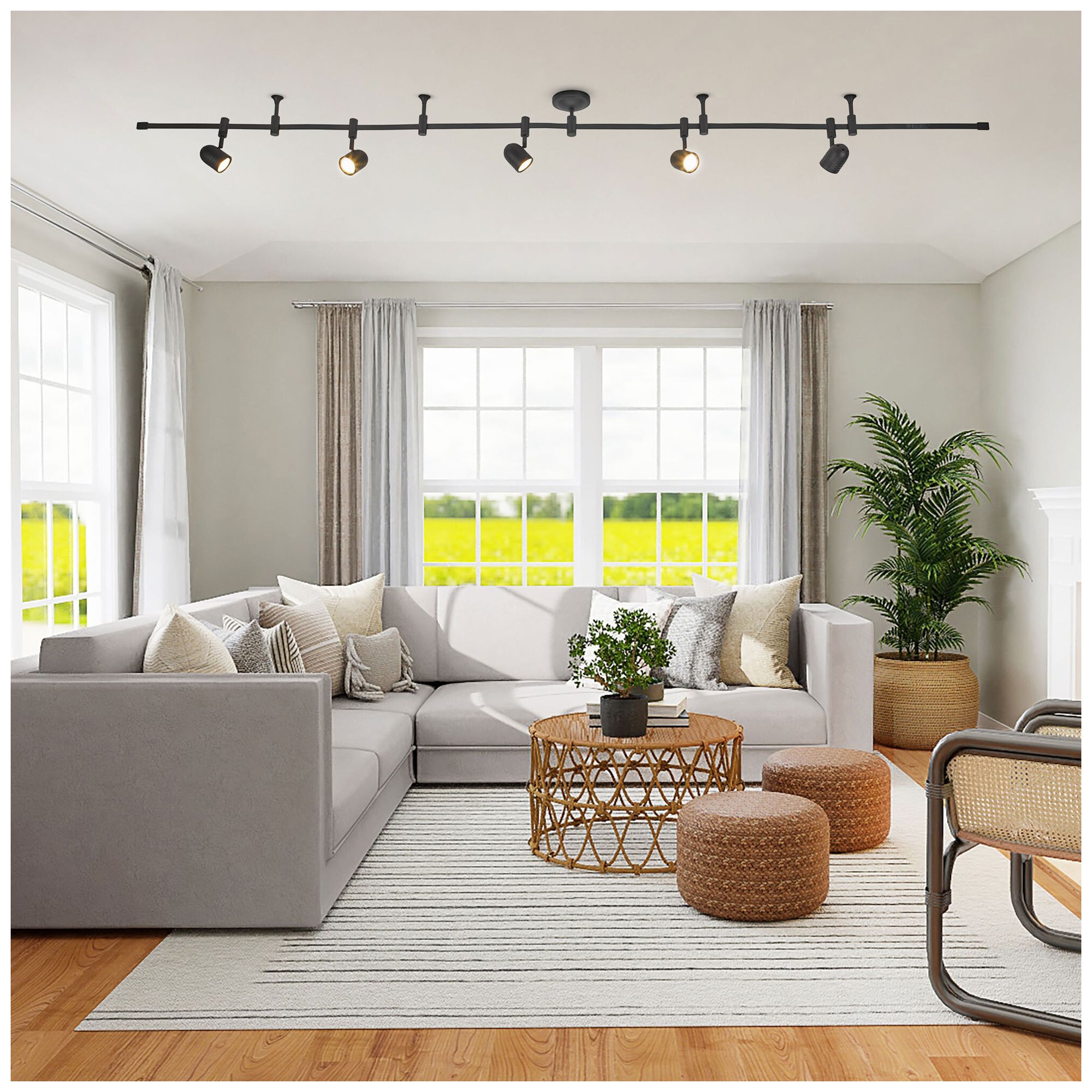 Flex Track 96" Wide Bronze Adjustable LED Track Fixture