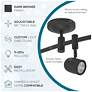 Flex Track 96" Wide Bronze Adjustable LED Track Fixture