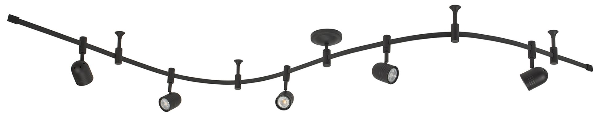 Image 6 Flex Track 96" Wide Bronze Adjustable LED Track Fixture more views