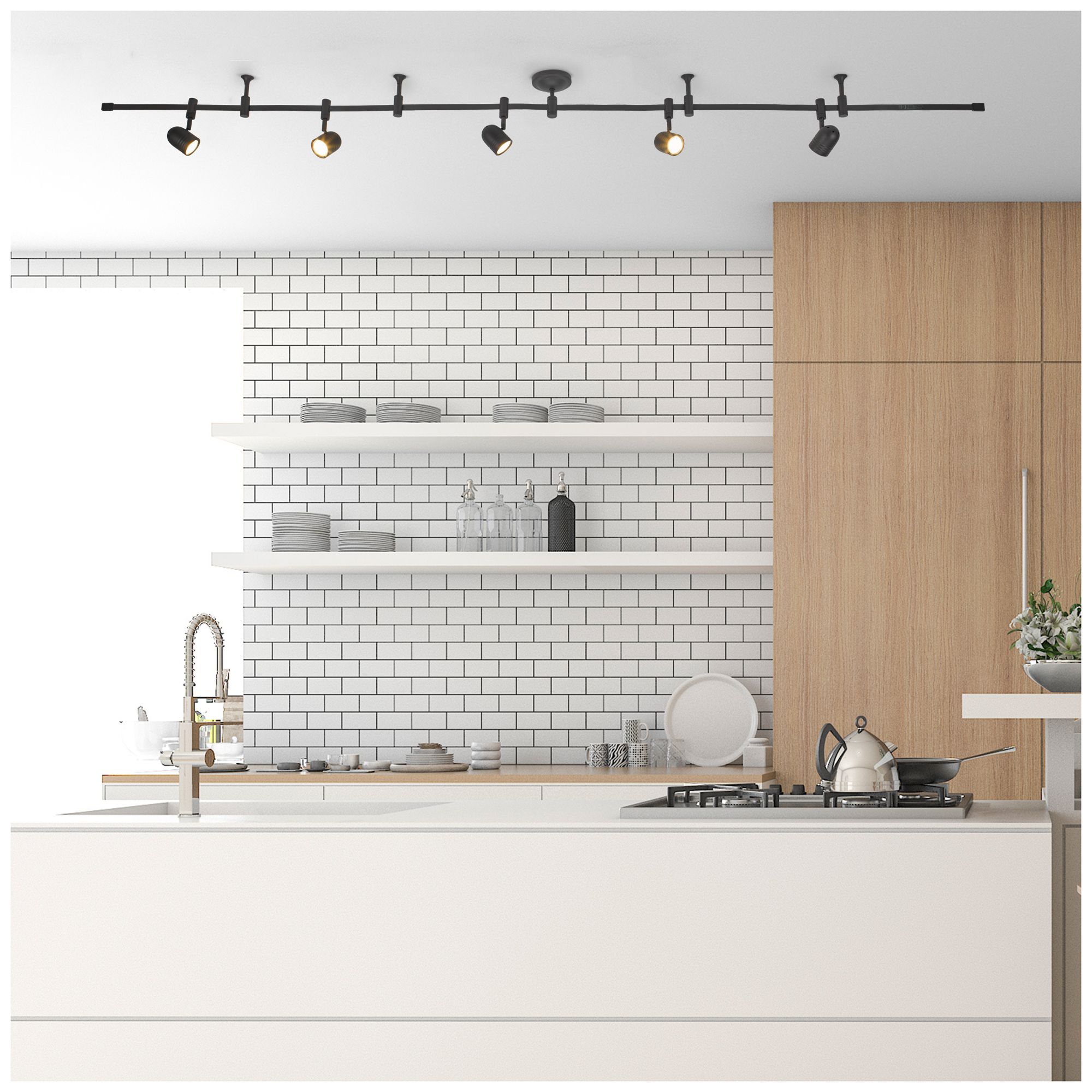 Flex Track 96" Wide Bronze Adjustable LED Track Fixture