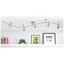 Flex Track 96"W Brushed Nickel Adjustable LED Track Fixture
