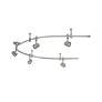 4_Flex Track 96"W Brushed Nickel Adjustable LED Track Fixture more views
