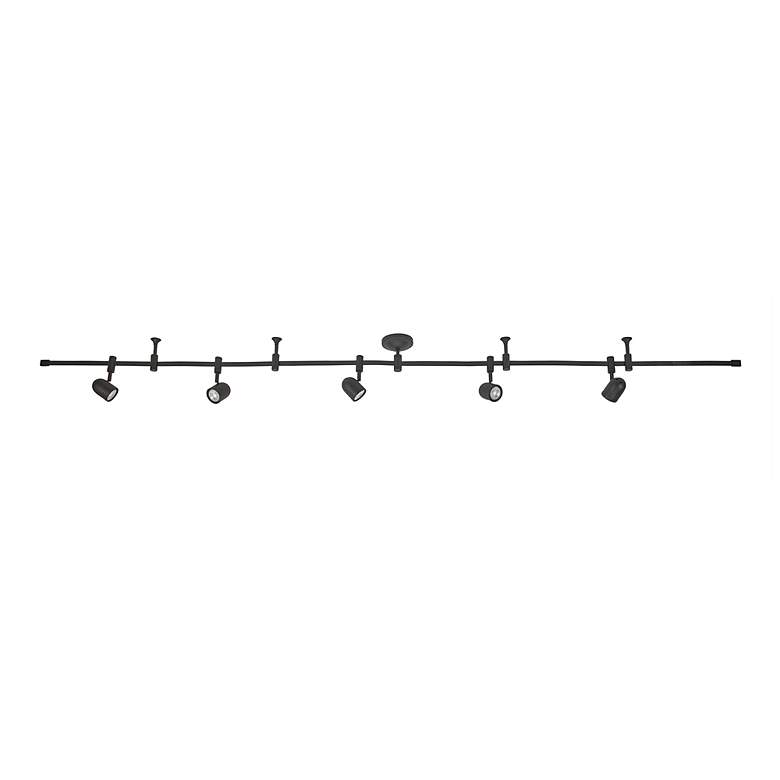 Image 2 Flex Track 96" Wide 5-Light Bronze LED Track more views