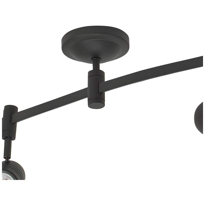Image 7 Flex Track 96" Wide 5-Light Bronze LED Track more views