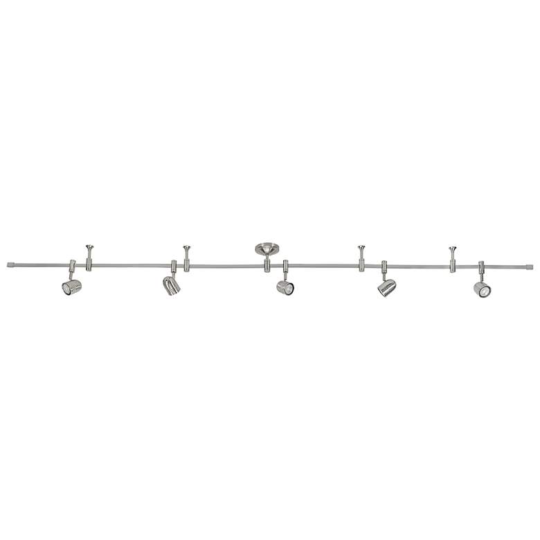 Image 2 Flex Track 96" Wide 5-Light Brushed Nickel LED Track more views