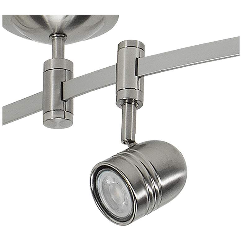 Image 6 Flex Track 96" Wide 5-Light Brushed Nickel LED Track more views