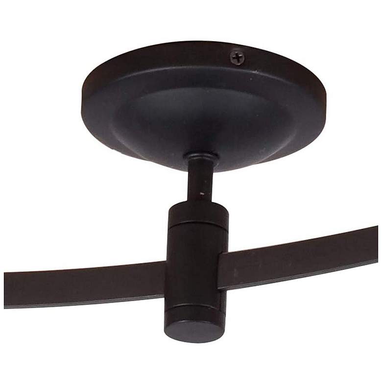 Image 4 Flex Track 96" Wide 6-Light Bronze LED Track more views
