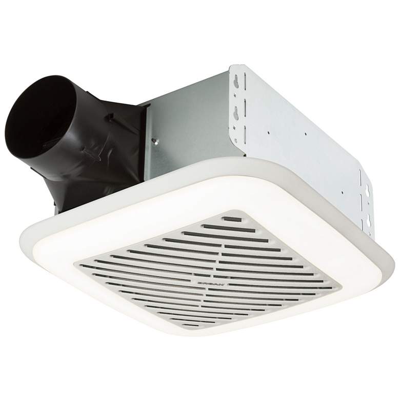 Image 1 Flex White 110 CFM 1.5 Sones Exhaust Fan with LED Light