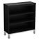 Flexible 3-Shelf Black Oak Bookcase