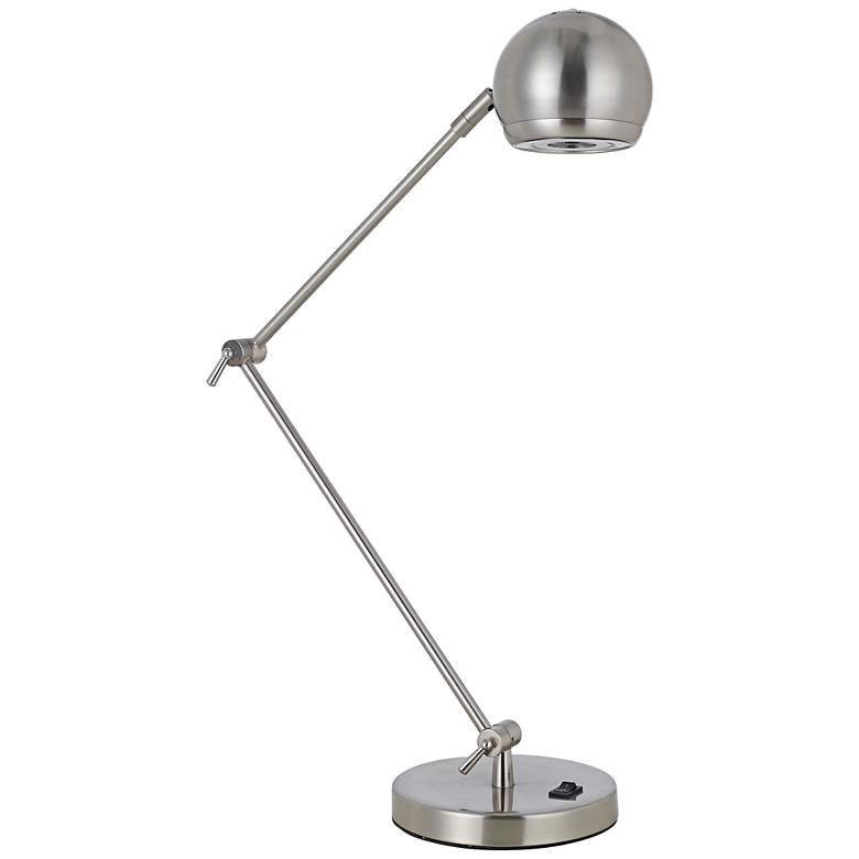 Image 1 Flite Brushed Steel LED Balance Arm Desk Lamp