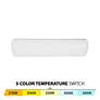 3_Flo 5.38"H x 24"W 1-Light Bath Vanity & Wall Light in White more views