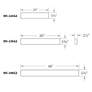5_Flo 5.38"H x 24"W 1-Light Bath Vanity & Wall Light in White more views