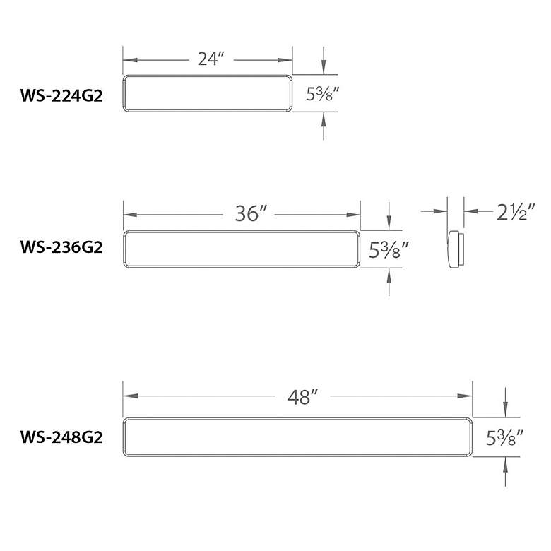 Image 6 Flo 5.38"H x 24"W 1-Light Bath Vanity & Wall Light in White more views