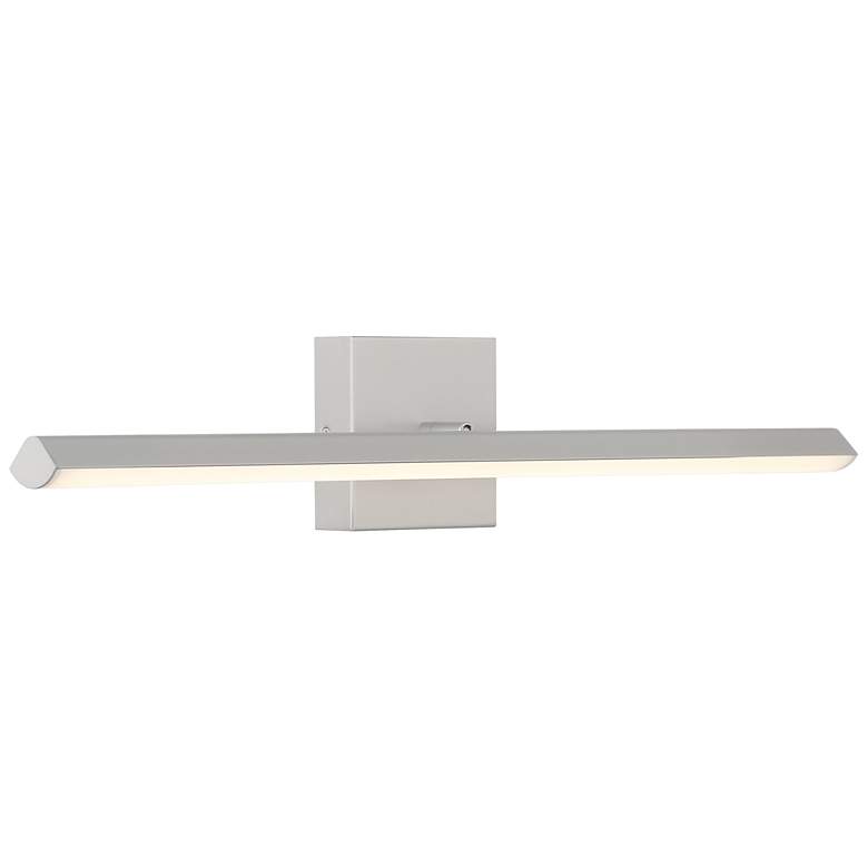 Image 1 Float 18.25 inch Wide Silver Adjustable  LED Vanity Light with Acrylic Len