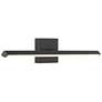 2_Float 18 1/4"W Matte Black LED Adjustable Vanity Bath Light