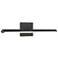 Float 18 1/4"W Matte Black LED Adjustable Vanity Bath Light