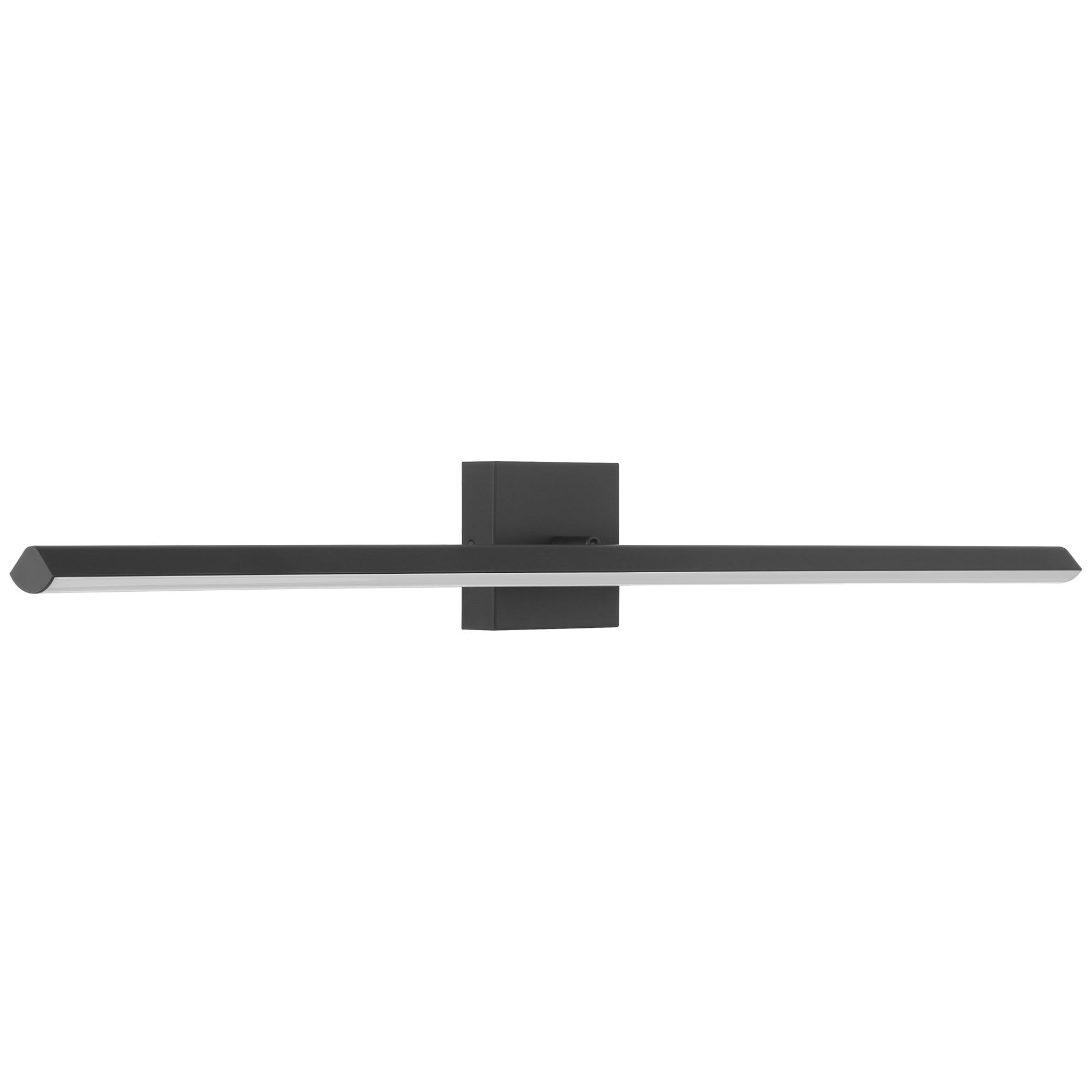 Float 36" Wide Matte Black Adjustable LED Vanity Bath Light