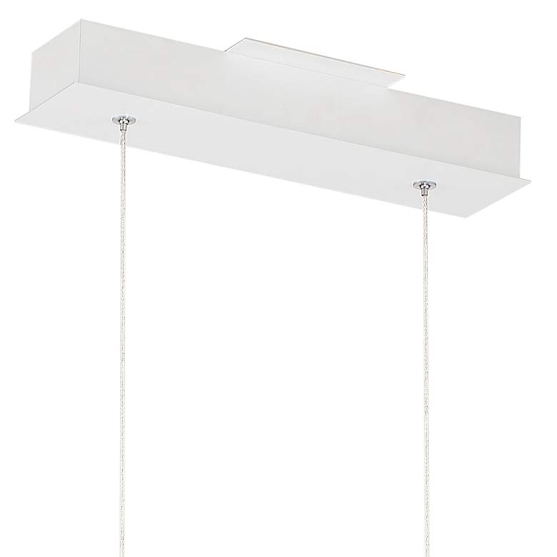 Image 3 Float 36" Wide Matte White LED Island Pendant Light more views