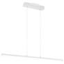 Float 48" Wide Matte White LED Island Pendant Light