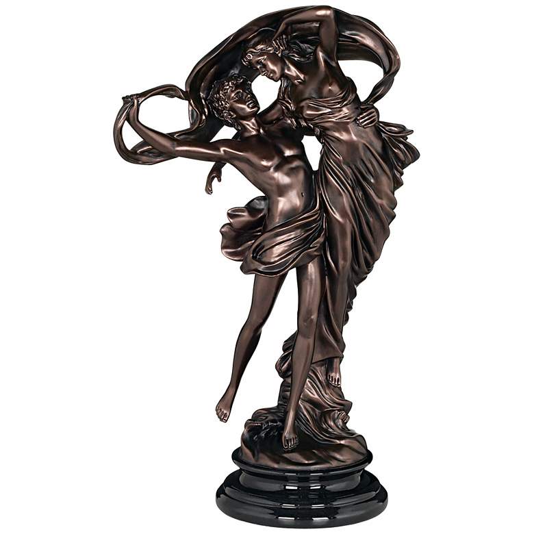 Image 2 Floating Dancing Couple Bronze Finish 25 3/4" High Sculpture