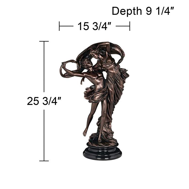 Image 7 Floating Dancing Couple Bronze Finish 25 3/4 inch High Sculpture more views