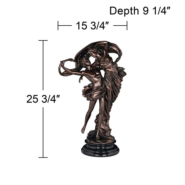 Image 7 Floating Dancing Couple Bronze Finish 25 3/4" High Sculpture more views