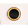 3_Floating Gold Leaf and Black 23 1/2" Round LED Wall Mirror more views