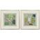 Floating Motion 25"W x 25"H Transitional Framed Art Set of 2