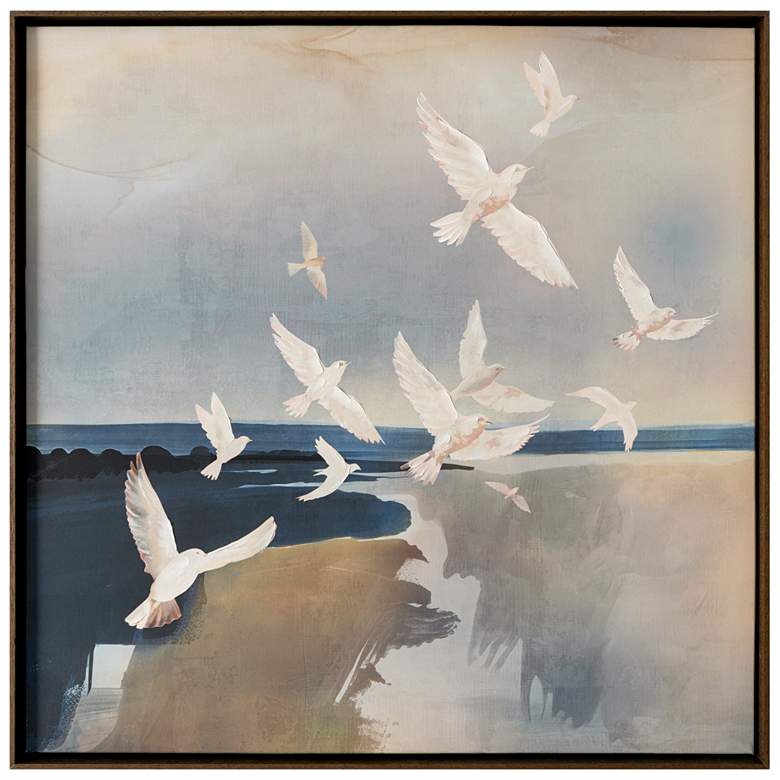 Image 1 Flock Framed Painting