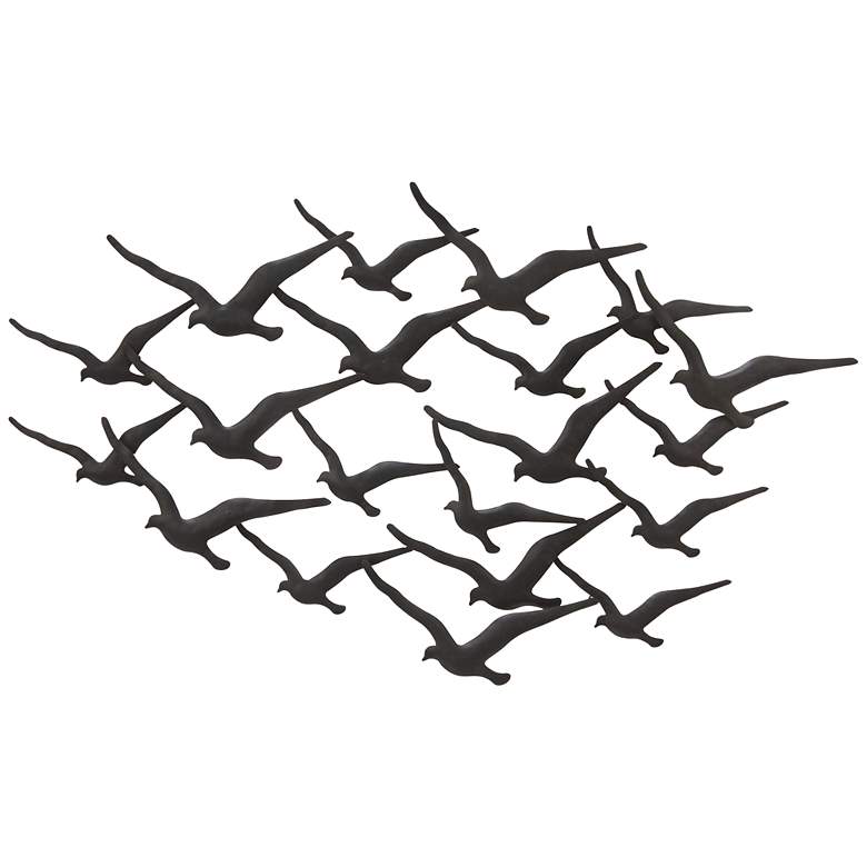 Image 1 Flock of Birds 48 inch Wide Metal Wall Art