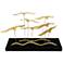 Flock of Birds Gold and Black 24" Wide Table Sculpture