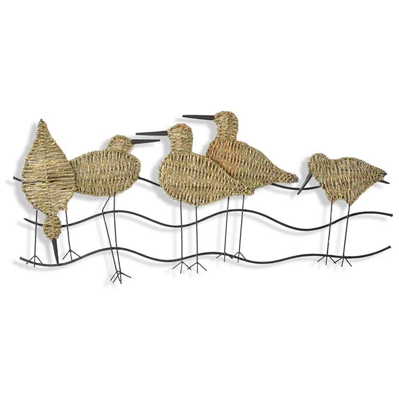 Image 1 Flock of Birds Wall Art - Silver Metal