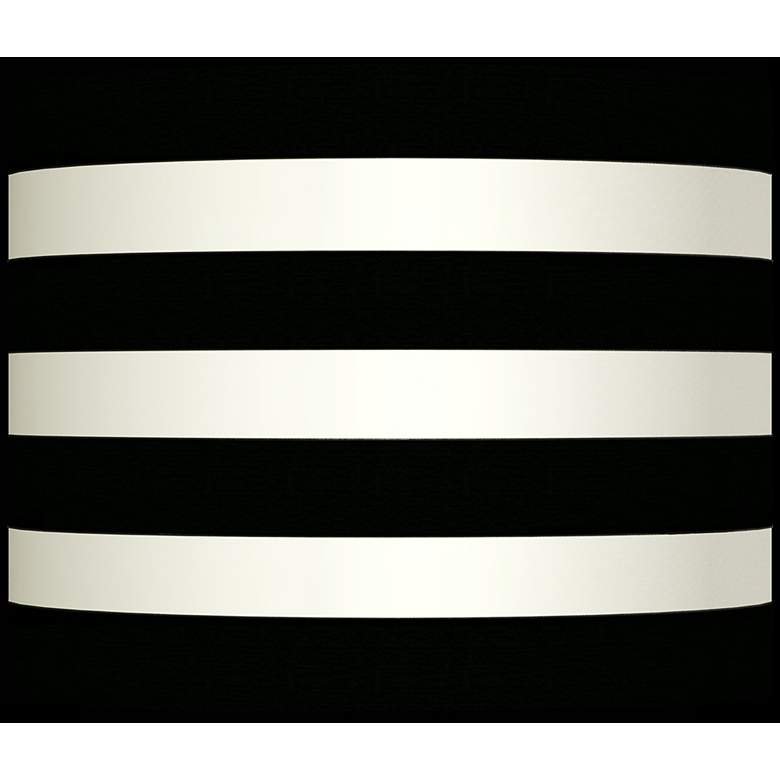 Image 1 Flocked Black Velvet Stripe Lamp Shade 10x10x8 (Spider)