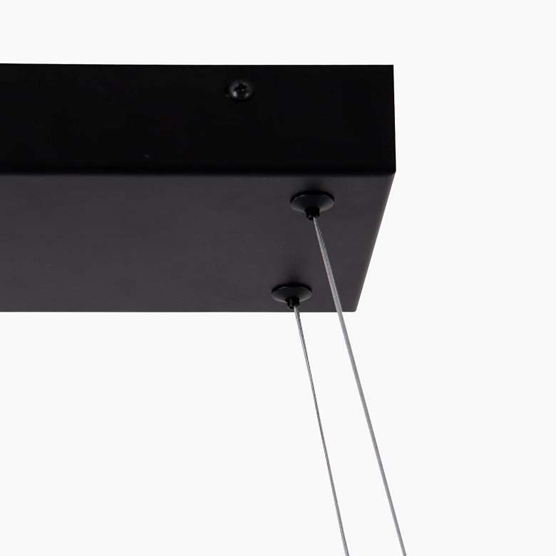 Image 2 Floeice 31 1/2" Wide Matte Black 7-Light LED Linear Pendant more views