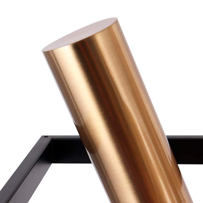 Image 4 Floeice 31 1/2" Wide Matte Black 7-Light LED Linear Pendant more views