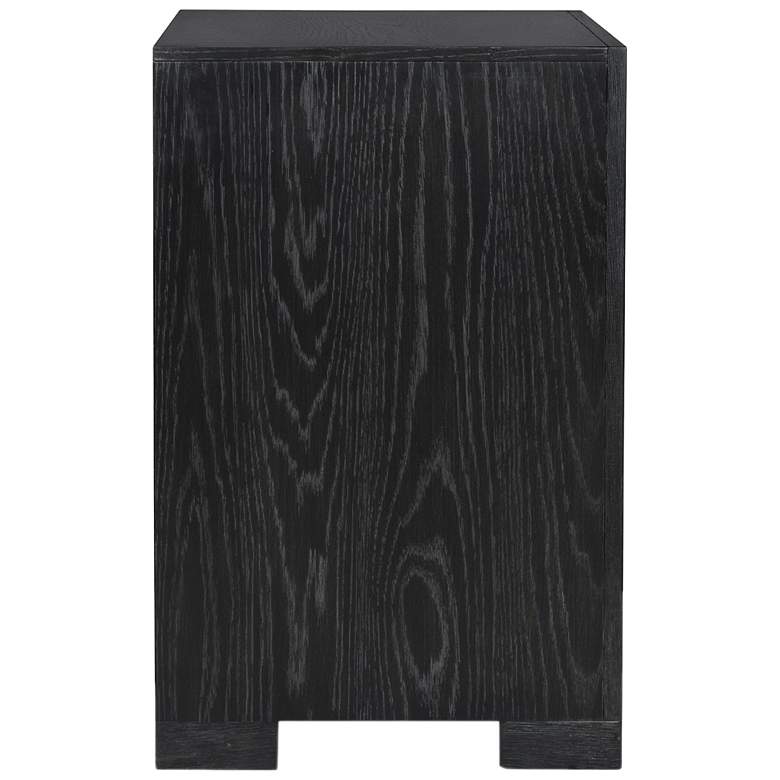Image 5 Flonnin Modern Classic Black 3 Drawer Nightstand With USB C Charging Ports more views