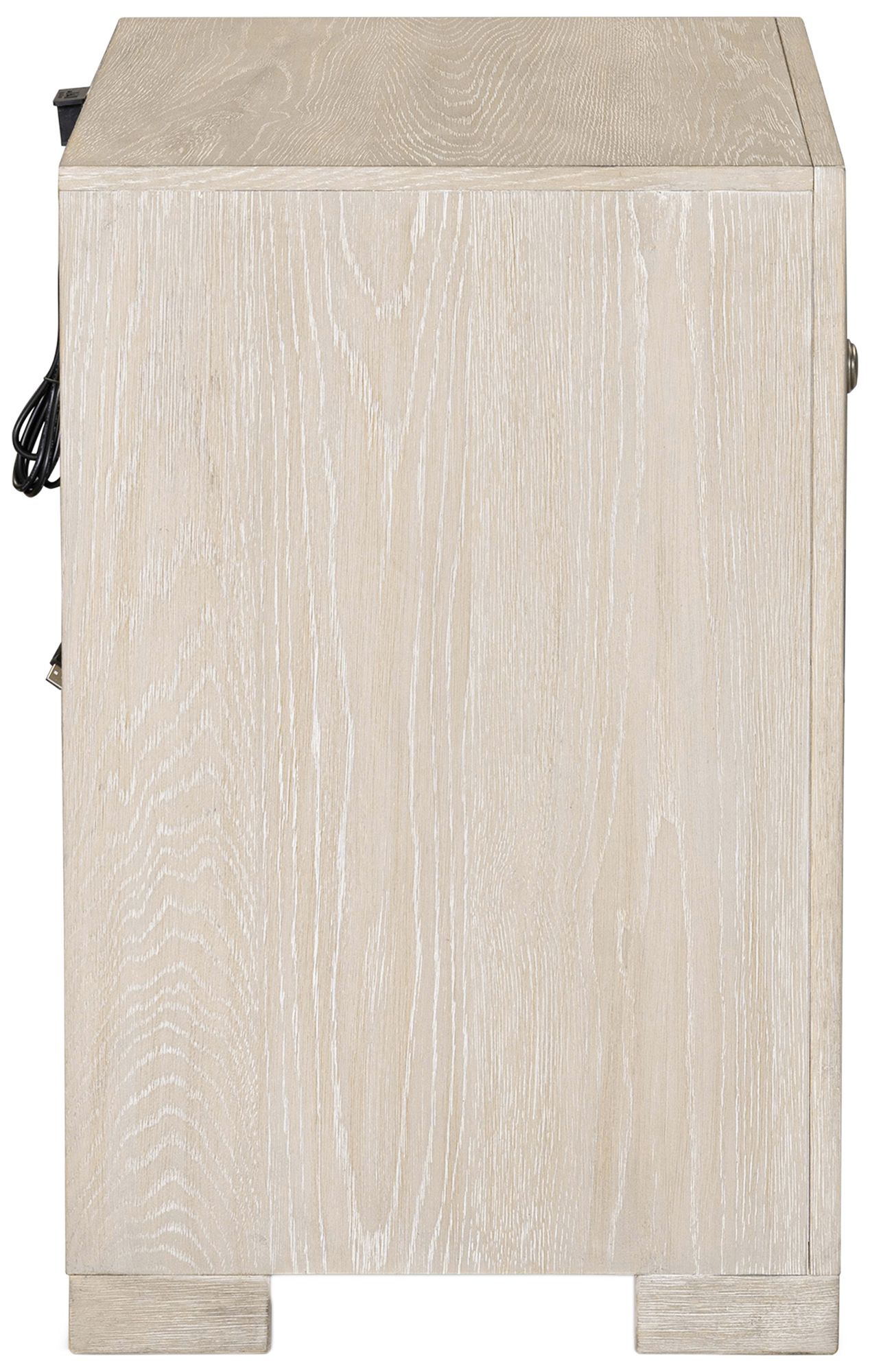 Image 4 Flonnin Modern Classic Tawny 3 Drawer Nightstand With USB Charging Ports more views