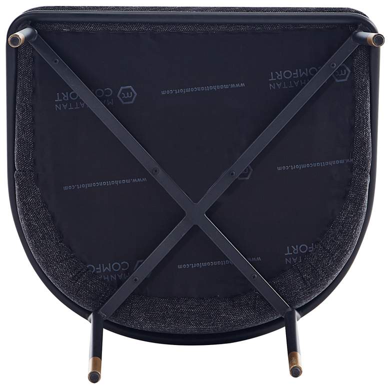 Image 5 Flor Black Fabric Dining Chair more views