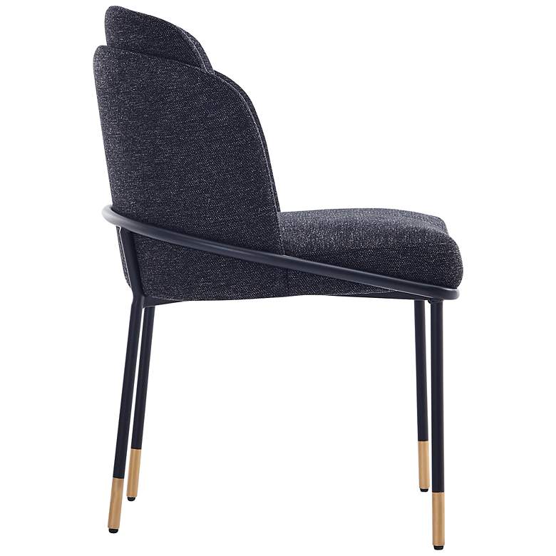 Image 7 Flor Black Fabric Dining Chair more views