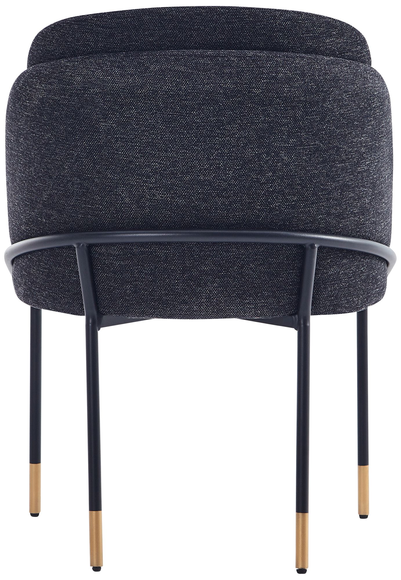 Flor Black Fabric Dining Chairs Set of 2 in scene