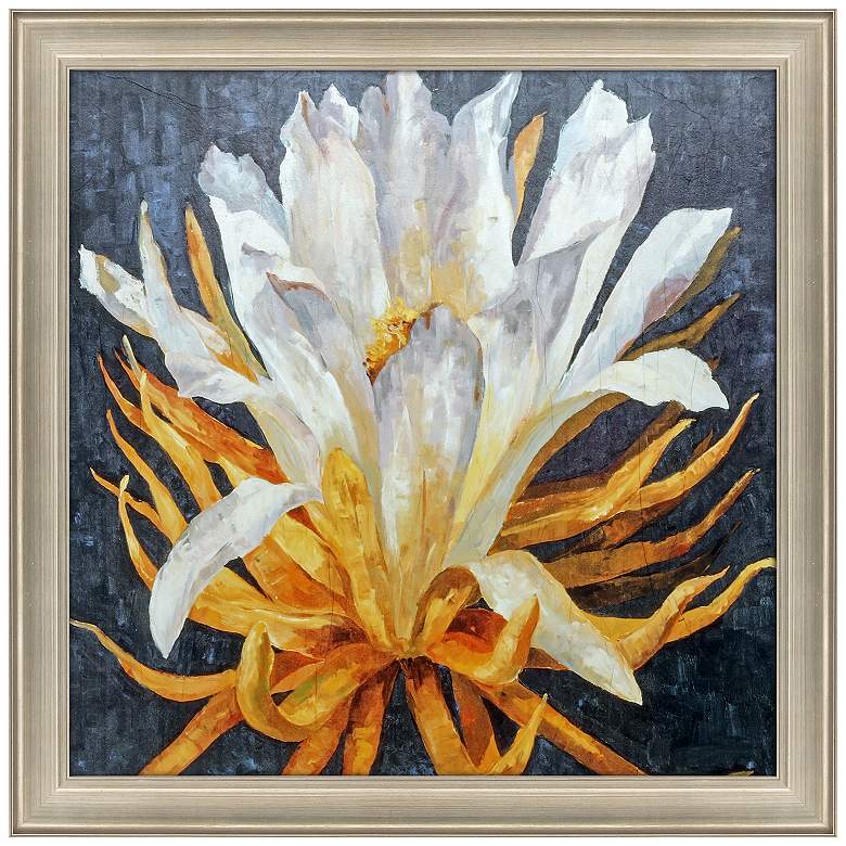 Image 1 Flor Blanca 42"W x 42"H Framed Art