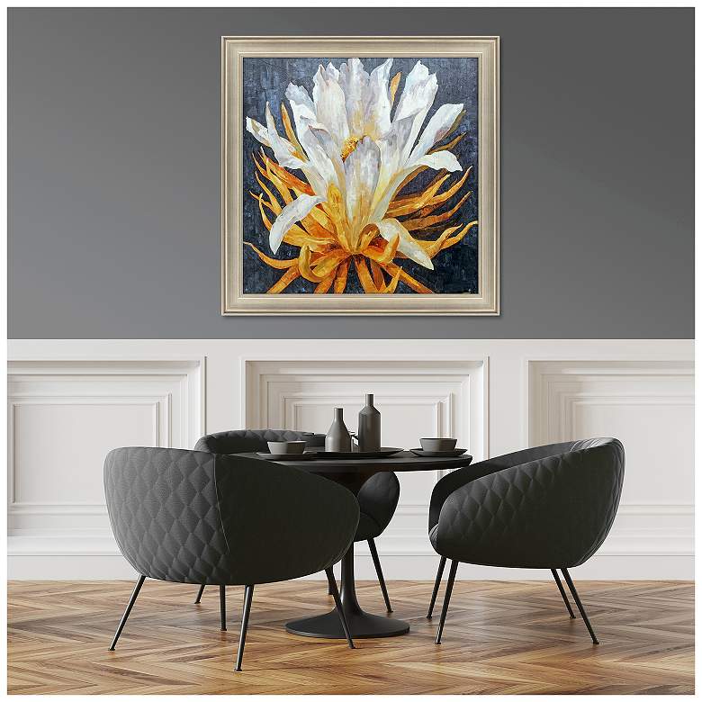 Image 4 Flor Blanca 42"W x 42"H Framed Art more views