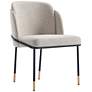 2_Flor Wheat Fabric Dining Chair